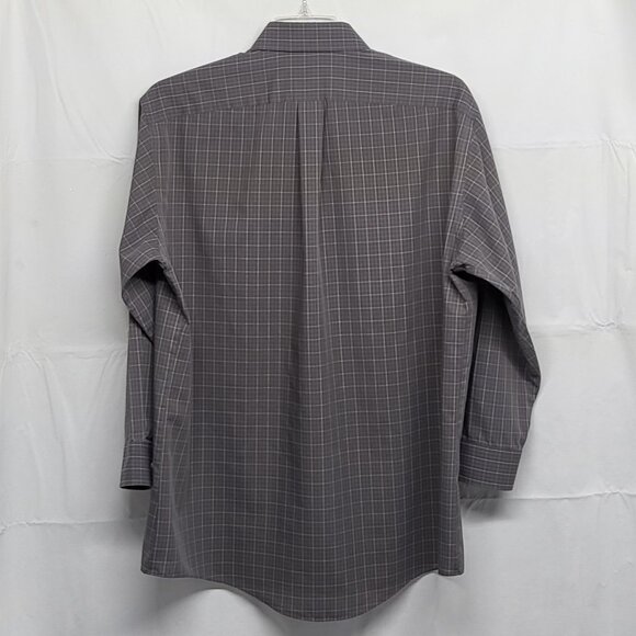 Vintage Stafford Mens Dress Shirt 17 32/33 Button Up Long Sleeve Wrinkle Free - Picture 8 of 14